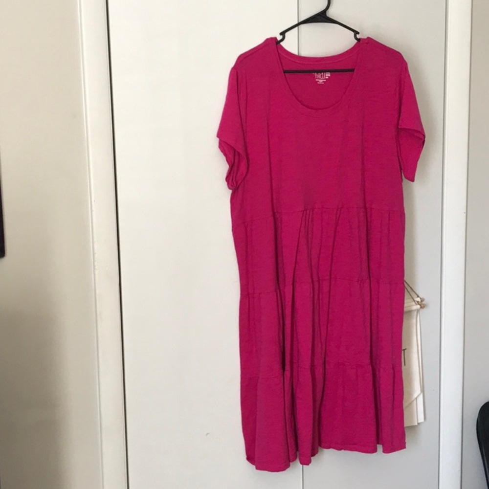 Womens midi tiered dress